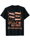 Men's T-Shirt Different Outside Same Heart Inside With Paper Notes And Tiny Hearts