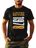 Men's T-Shirt Limited Edition Grunge Style Bold Number Print Graphic Shirt