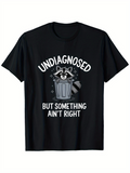 Men's T-Shirt Undiagnosed But Something Ain’t Right With Cartoon Raccoon Popping Out Of Large Metal Trash Can