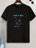 Men's T-Shirt Math Is Easy Find X Simple Geometric Diagram With Labeled Right Angle Triangle