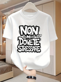 Men's T-Shirt Bold Italian text， Non Stressed design， Italian phrase， Lettering