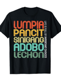 Men's T-Shirt Life Is Full Of Important Choices Colorful Filipino Food Names Lechon