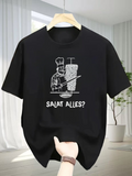 Men's T-Shirt Chef With Doner Kebab And Salad Plate Illustration