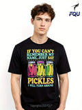 Men's T-Shirt If You Cant Remember My Name Just Say Pickles With Colorful Cartoon Vegetable Art Pickle