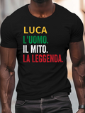 Men's T-Shirt Colorful Italian Text