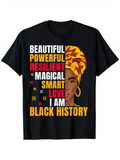 Men's T-Shirt Beautiful Powerful Smart Magical Woman With Colorful Headscarf Portrait