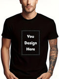 Men's T-Shirt You Design Here Simple Bold Customizable Print T Shirt