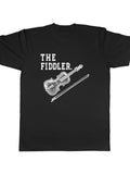 Men's T-Shirt The Fiddler Vintage Wooden Violin With Fine Detailed Bow