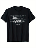 Men's T-Shirt For God So Loved The World With Whosoever Believeth In Him TShirt