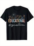 Men's T-Shirt Educational Diagnostician Wildflowers And Pastel Spring Meadow Blossoms T Shirt