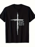 Men's T-Shirt For I Know The Plans I Have For You Jeremiah 2911 White Paint Cross