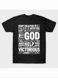 Men's T-Shirt Victorious Help And Strength With Encouraging Bible Verse God