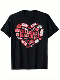 Men's T-Shirt Emergency Department With Heart And Medical Equipment Icons