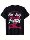 Men's T-Shirt Never Underestimate An Old Lady With Pilates Reformer Pose