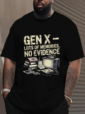 Men's T-Shirt Gen X Nostalgic Retro Electronics And Video Games Memory Television