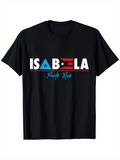 Men's T-Shirt Isabela Puerto Rico With Flag Motif Bold Lettering