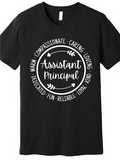 Men's T-Shirt Assistant Principal Fun Reliable Caring Compassionate Loving Dedicated Shirt