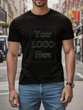 Men's T-Shirt Your Logo Here Urban Fashionable Statement Slogan T Shirt