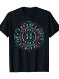 Men's T-Shirt Colorful Genetic Code Chart With Scientific Letters Wheel