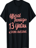 Men's T-Shirt Official Teenager Thirteen Years Of Being Awesome Celebration T Shirt