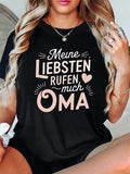 Women's T-Shirt Meine Liebsten Rufen mich Oma text