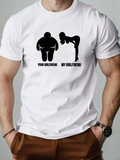 Men's T-Shirt Your Girlfriend My Girlfriend Contrasting Silhouettes Humorous Graphic Girlfriend