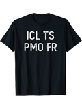 Men's T-Shirt Distressed White Letters On Solid Black T Shirt