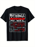 Men's T-Shirt Five Things You Should Know Bold Text And Playful Font With Handwritten Elements T Shirt