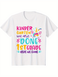 Men's T-Shirt Done Colorful Lettering With Playful Unicorn Surrounded By Confetti And Stars