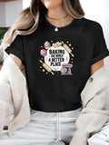 Women's T-Shirt Baking The World A Better Place Surrounded By Whisks Rolling Pins And Cupcakes Mixer
