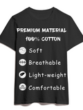 Men's T-Shirt Premium Material Breathable Light Weight Comfortable Cotton T Shirt
