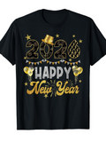 Men's T-Shirt Happy New Year Golden Party Balloons And Celebration 2020