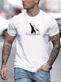 Men's T-Shirt Breaching Waves With Majestic Whale Amid Ocean Splash Whale