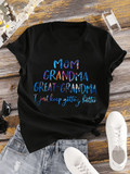 Men's T-Shirt Colorful Lettering With Playful Typography On Black Shirt
