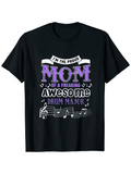 Men's T-Shirt Proud Mom With Musical Notes For Drum Major