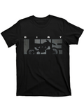 Men's T-Shirt Dirt Life With Silhouette Motorcycle Overlapping Block Letters