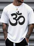 Men's T-Shirt Oversized Symbol In Bold Ink On Soft Cotton T Shirt