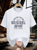 Men's T-Shirt Limited Edition Original Raw Denim Lettering Design T Shirt