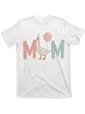 Men's T-Shirt Party Goose Standing Between Pastel Letters And Balloon Goose