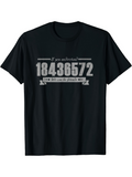 Men's T-Shirt If You Multiply 18436572 You Can Be Awesome Numbers T Shirt