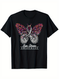 Men's T-Shirt Rare Dream Vibrant Patterned Butterfly Art Under Floral Wings Butterfly