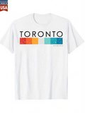 Men's T-Shirt Toronto Modern Geometric Blocks With Clean Artistic Squares Text