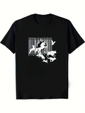 Men's T-Shirt Animals Are Not Products Escaping Barcode With Silhouetted Wild Animals