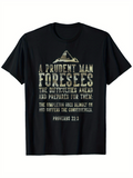 Men's T-Shirt A Prudent Man Foresees Mountain Awareness Among Distant Cloudy Peaks Shirt