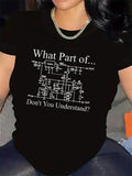 Women's T-Shirt What Part Of Circuit Diagram Dont You Understand T Shirt