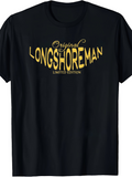 Men's T-Shirt Original Longshoreman Vintage Gold Lettering Limited Edition