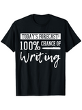 Men's T-Shirt Todays Forecast With Bold Statement And Playful Handwriting Writing