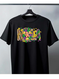 Men's T-Shirt Colorful Festive Mardi Gras Decor With Bright NOLA Letters