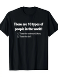 Men's T-Shirt There Are Ten Types Of People Who Understand Binary Joke T Shirt