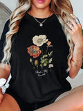 Women's T-Shirt Delicate Blossoms With Soft Pastel Flowers Adorn Gentle Wildflower Bouquet